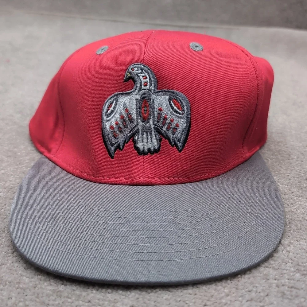 Cameron Sports Novelty Flat Bill Retro Snapback Adult Cap Hats Phoenix Red Vtg